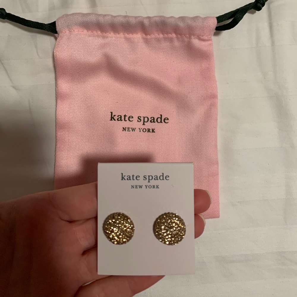 New KATE SPADE gold earrings!